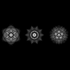 Geometric pattern icon star astrology pentagram symbol