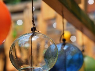 colorful wind chimes