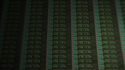 Stock Market Ticker Of A Thriving Economy - Turkmenistan Version