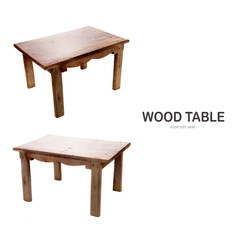 Old and dirty wood table