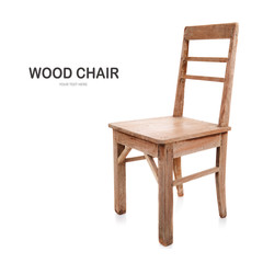 Old and dirty wood chair