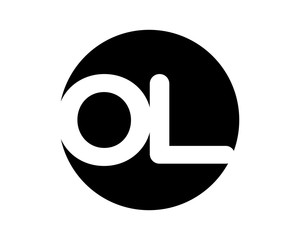 black silhouette initial typography alphabet font typeset logotype image vector icon