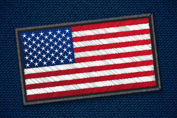 USA flag patch - 219732663