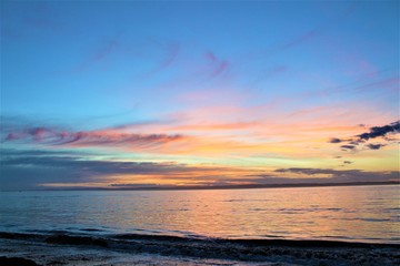 Island Sunset Glow Original Uneditied Color, Phillip Island, Australia