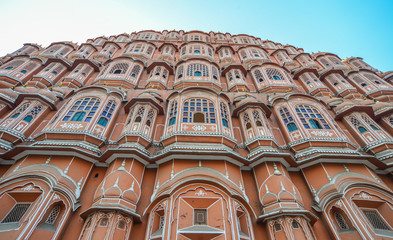 Fototapeta na wymiar Hawa Mahal (Wind Palace) in Jaipur, India