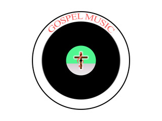 Vinyl record with Christian logo