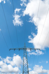an electricity pole
