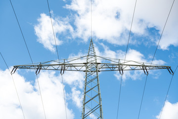 an electricity pole
