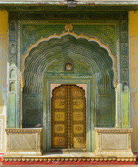 Inside of City Palace in Jaipur, India