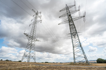 an electricity pole