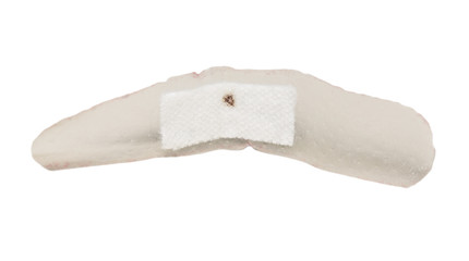 Medical tape for a wound isolated on a white background