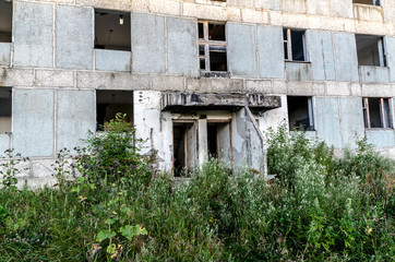 Abandoned multi-storey building.