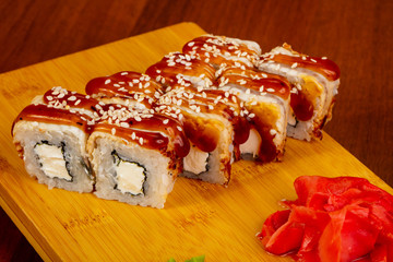Roll with eel