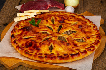 Homemade Ossetian pie