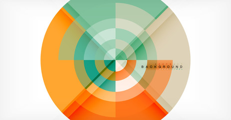 Vector circle abstract background