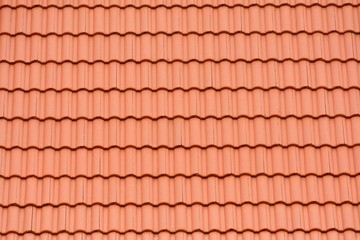 orange tile roof pattern at the buddha temple in thailand