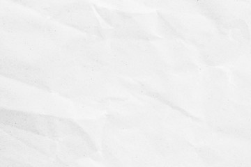 Natural recycled paper or paperwork closeup of wrinkle texture shiny work sheet. Have art light tone white adorn.