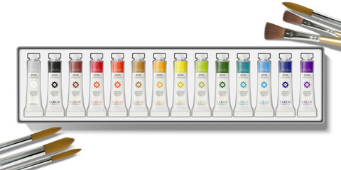 Watercolor paint set