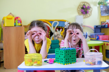 Children smiles laughter children's joy kindergarten