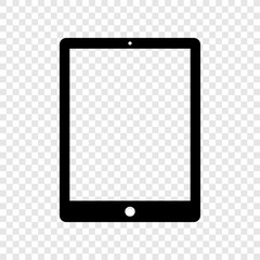 Tablet icon on transparent background