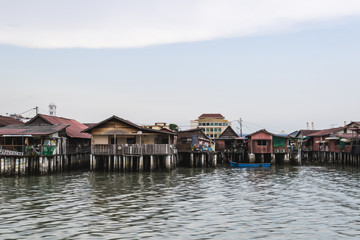 Fototapeta na wymiar Chinese clan jetties Georgetown, Penang Malaysia