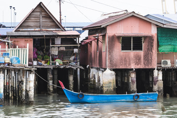 Fototapeta na wymiar Chinese clan jetty community Georgetown, Malaysia