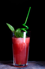 Refreshing summer watermelon cocktail