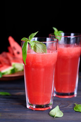 Refreshing summer watermelon cocktail