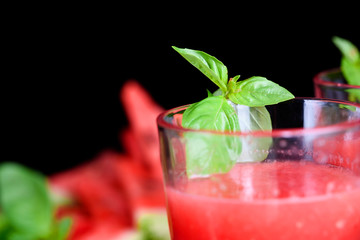 Refreshing summer watermelon cocktail