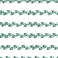 New Year seamless patterns, painted in hand-made water-colors, New Year's attributes and toys, New Year's atmosphere of fun, suitable for printing, truly seamless, of high quality, drawn in a realisti