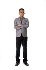 Obraz premium malay business man isolated on white full body