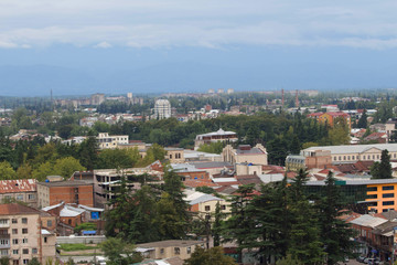 Fototapeta na wymiar The view of Kutaisi, the second size city of Georgia country