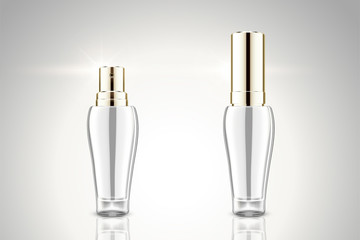 Blank silver spray bottle