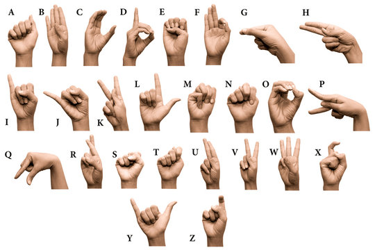 Finger Spelling the Alphabet in American Sign Language (ASL)