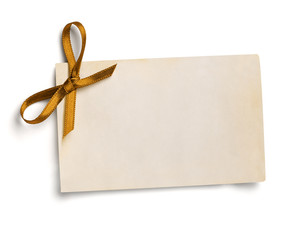 ribbon bow card note chirstmas celebration greeting