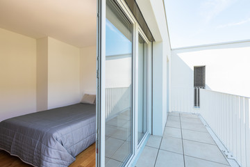 Balcony and bedroom