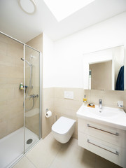 Interior of a modern bathroom