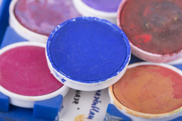 Wasserfarben - isoliert - Nahaufnahme