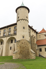 Fototapeta na wymiar 14th century medieval Nowy Wisnicz castle, Poland