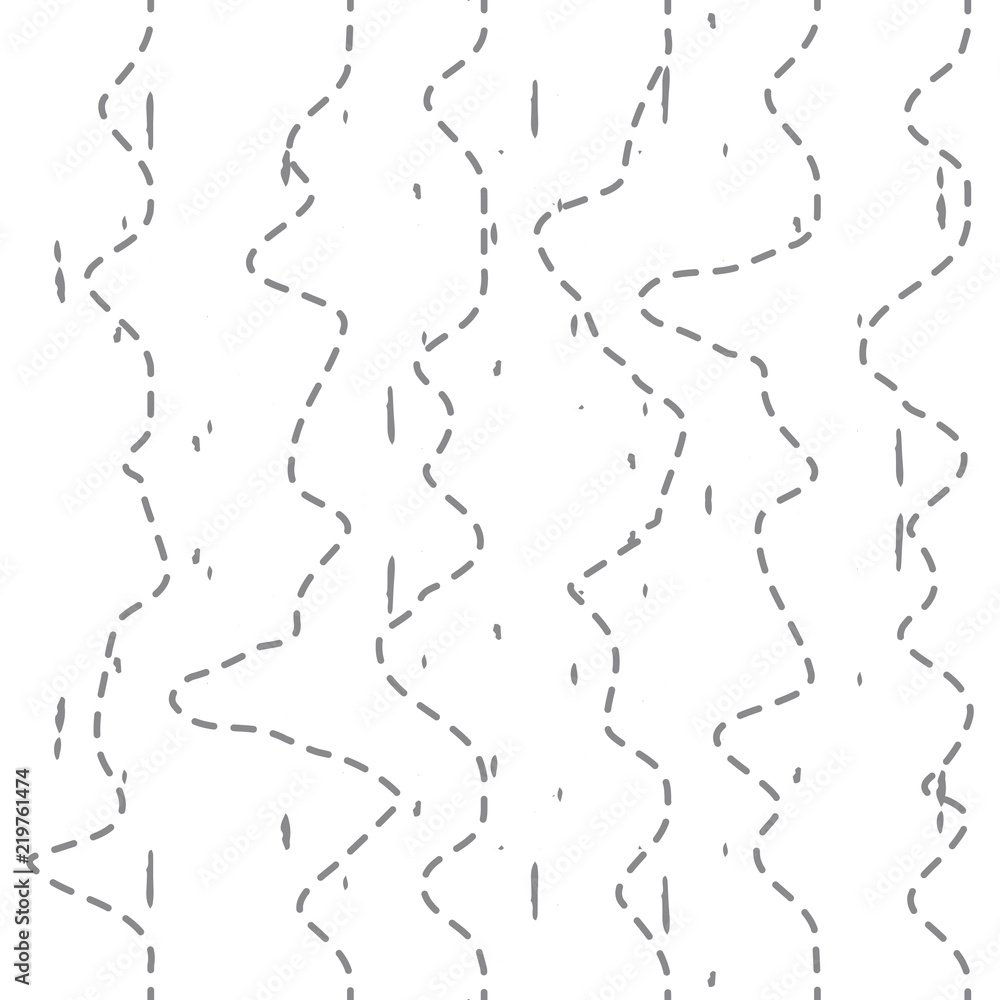 Poster abstract wavy line pattern, seamless vector geometric background.