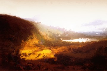 Digital Painting of a Landscape