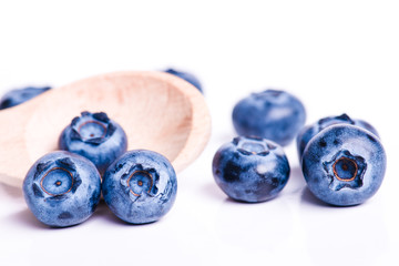 Fresh sweet blueberry fruit.