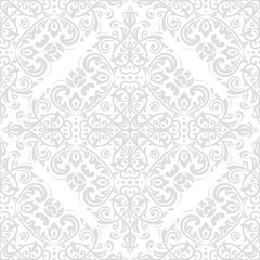 Classic seamless light pattern. Traditional orient ornament. Classic vintage background