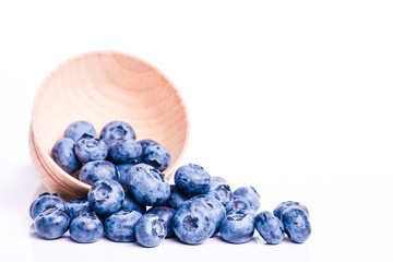 Fresh sweet blueberry fruit.