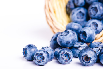 Fresh sweet blueberry fruit.