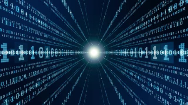 Digital binary code concept.