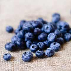 Fresh sweet blueberry fruit. Shallow depth of field