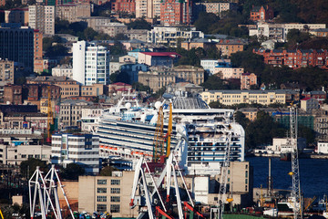 October, 2011 - Vladivostok, Primorsky Territory - Princess Cruises Superliner: Diamond Princess 5 * LUX in Vladivostok