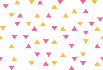 pink yellow colorful abstract triangles retro paper pattern geometric mosaic party background