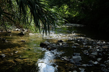 Rivière près de La Redorte en occitanie